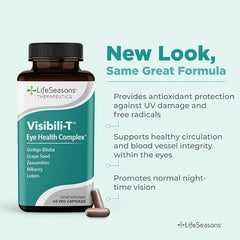 LifeSeasons Visibili-T capsules pack for daily vision support