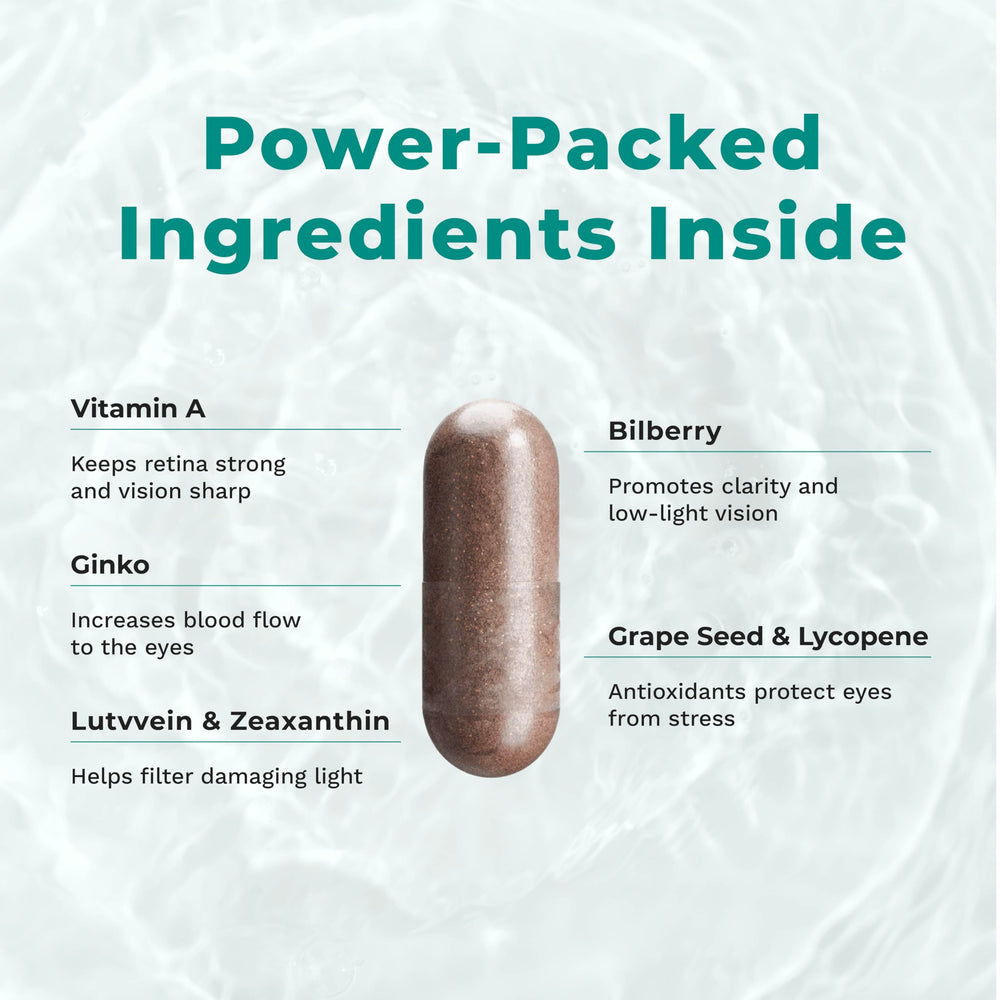 Ginkgo biloba and grape seed imagery represent antioxidant blends in Visibili-T.
