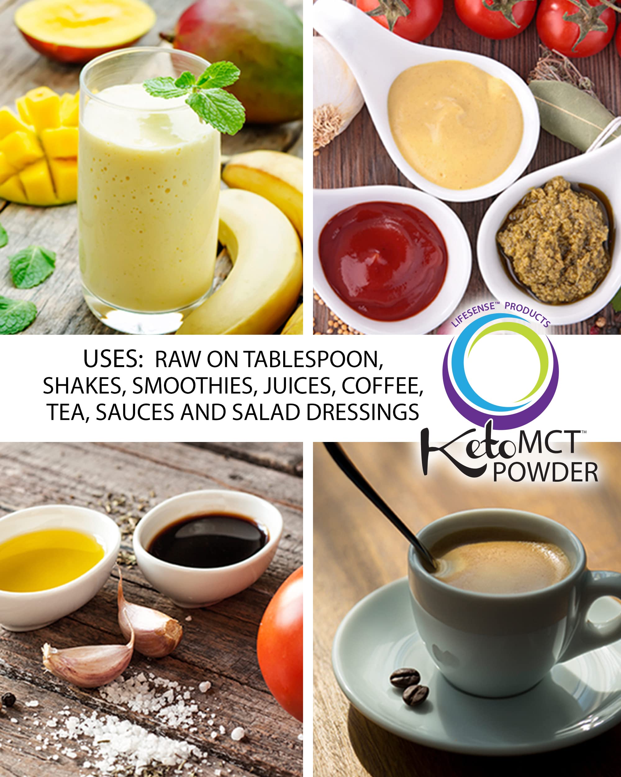 LifeSense MCT powder stirred into tea or smoothies provides keto-friendly fuel.