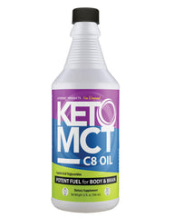 LifeSense C8 MCT Oil bottle with clear label signaling clean energy support.
