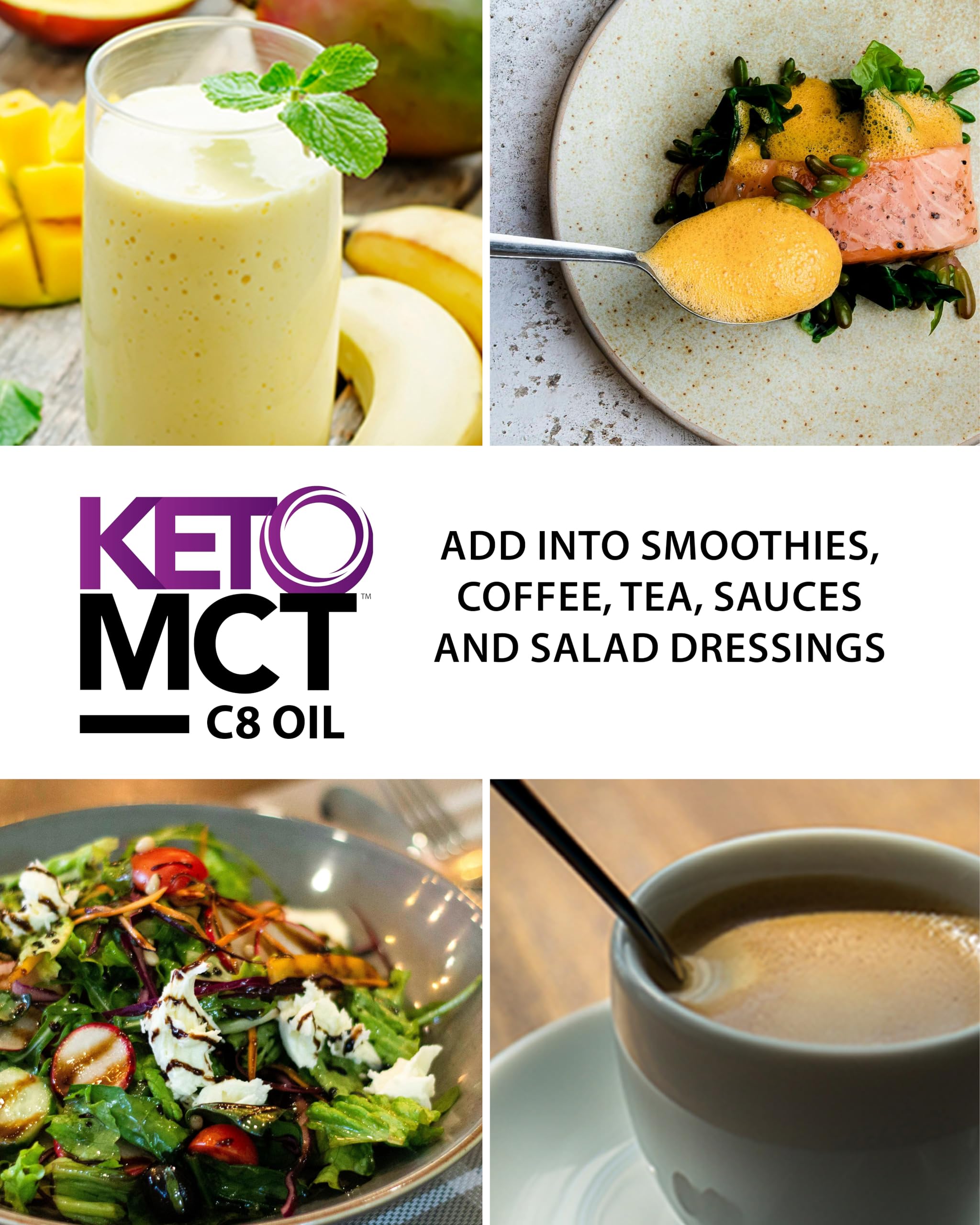Coconut-derived LifeSense C8 MCT Oil supports ketone-friendly fuel.
