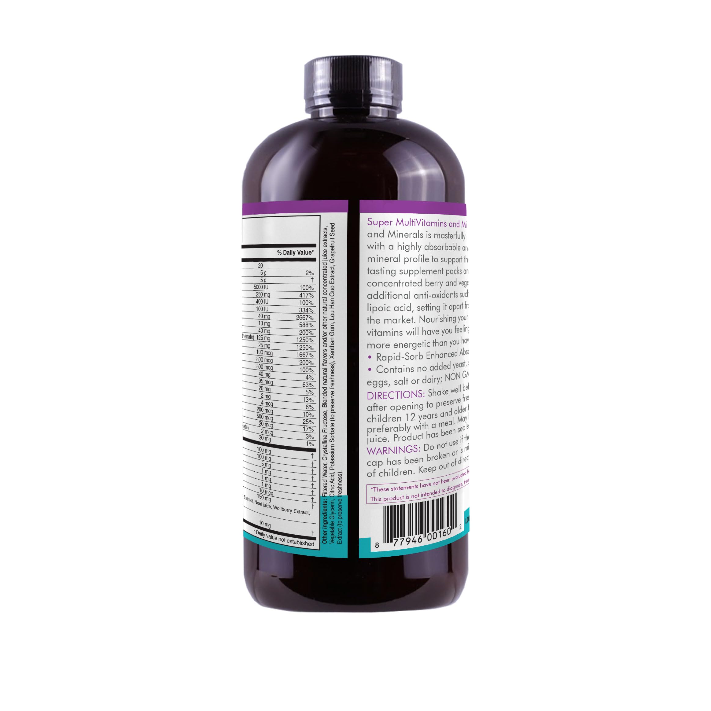 Life Solutions liquid multivitamin droplet dispense, convenient daily dose