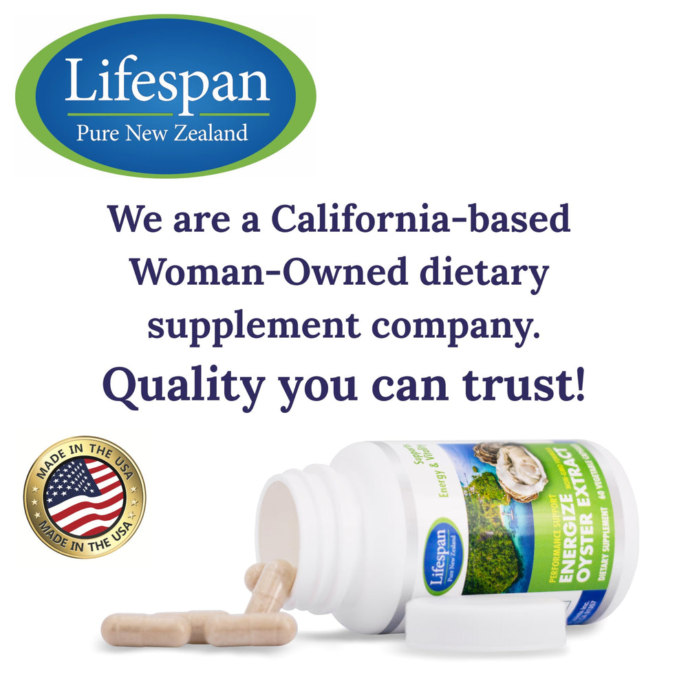 Lab testing certificate image for Lifespan Energize Oyster Extract