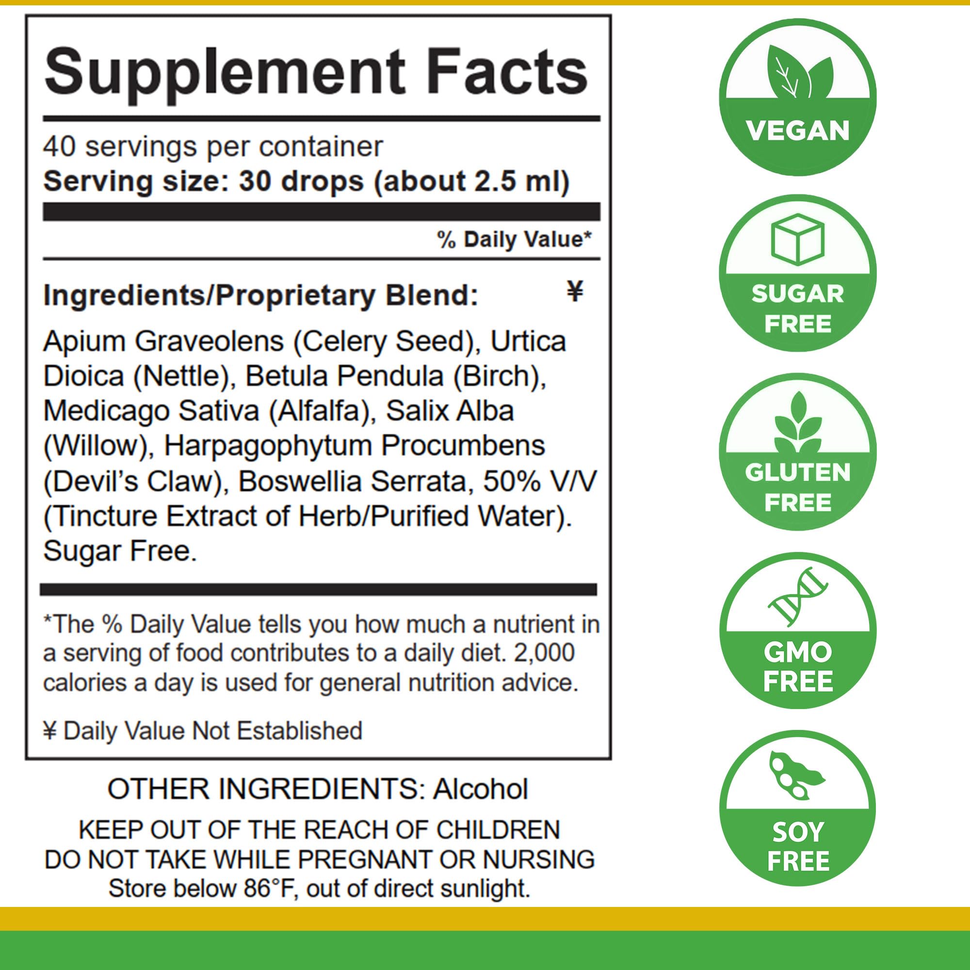 Life Tones Uric Acid Support bottle closeup shows liquid formula for faster absorption