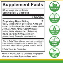 Life Tones Uric Acid Support jar and label displaying traditional herbal blend