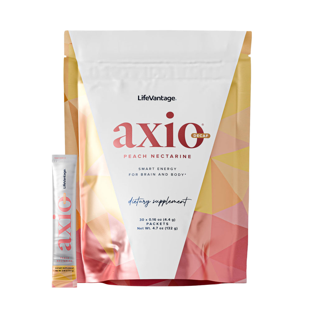 LifeVantage AXIO Peach Nectarine packet for on-the-go energy and focus