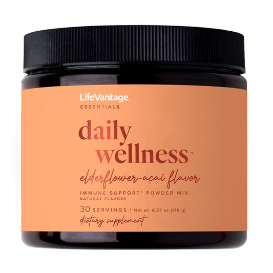 LifeVantage Daily Wellness immune drink bottle ready for daily support