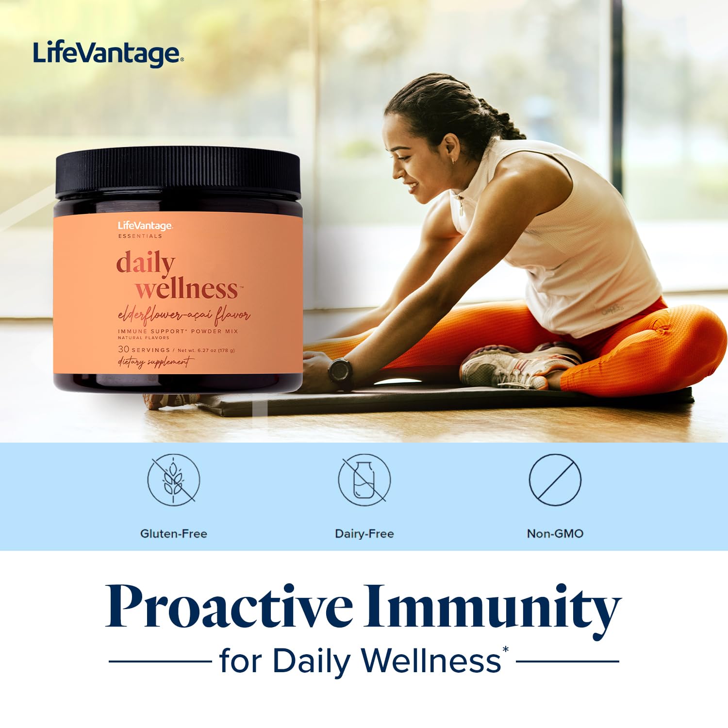 LifeVantage Daily Wellness morning table setup for daily ritual