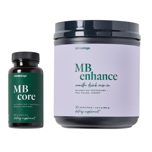 LifeVantage MindBody GLP-1 System bottle for daily appetite support.