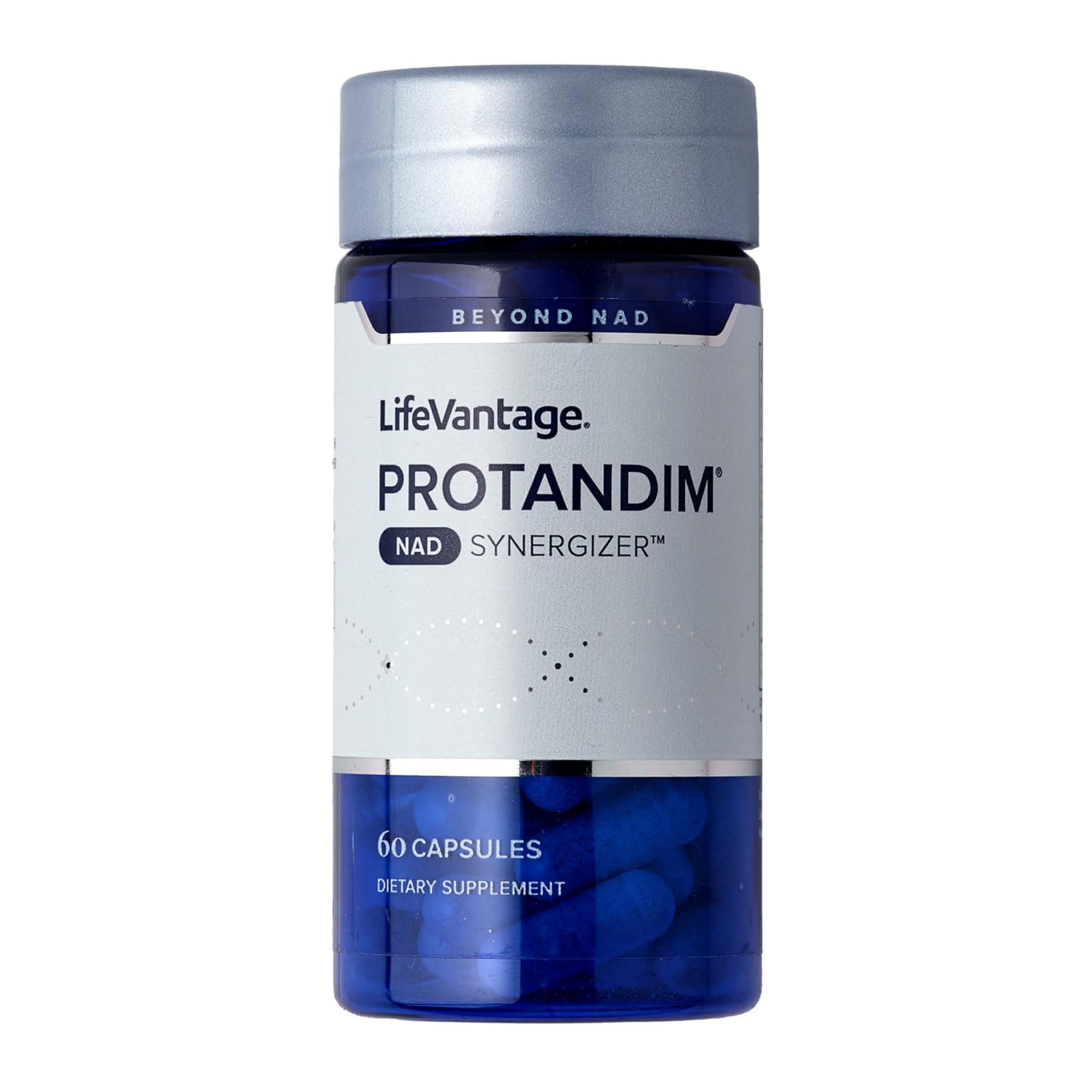 LifeVantage Protandim NAD Synergizer bottle cap, supports daily energy and focus.