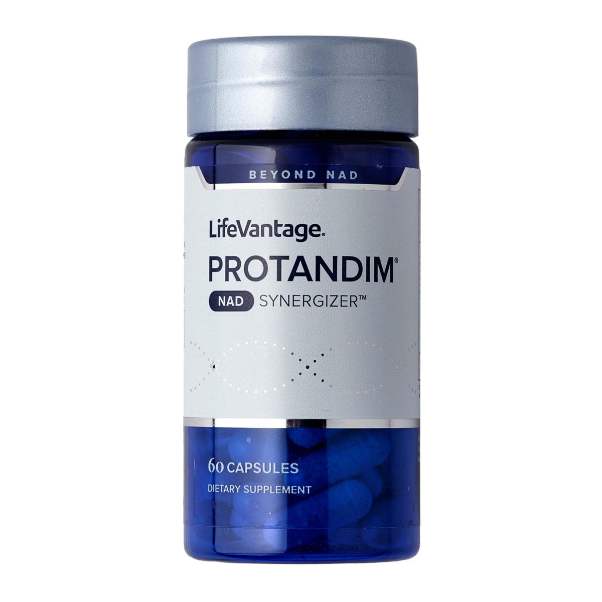 LifeVantage Protandim NAD Synergizer bottle cap, supports daily energy and focus.