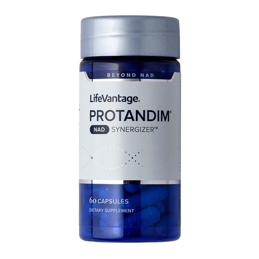 LifeVantage Protandim NAD Synergizer bottle cap, supports daily energy and focus.