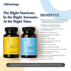 LifeVantage Reset PM bottle label for evening recovery support.