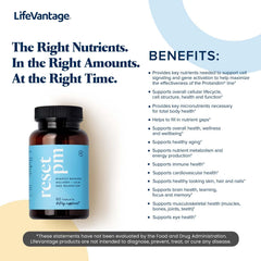 LifeVantage Reset PM box and bottle on nightstand ready for bedtime