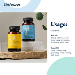 Reset PM tablets set for dinner-time daily use.