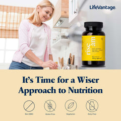 LifeVantage Rise AM optimizes absorption of key nutrients for daily use.