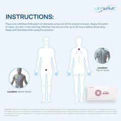 Lifestyle scene with LifeWave X49 guiding a 30-day wellness journey.