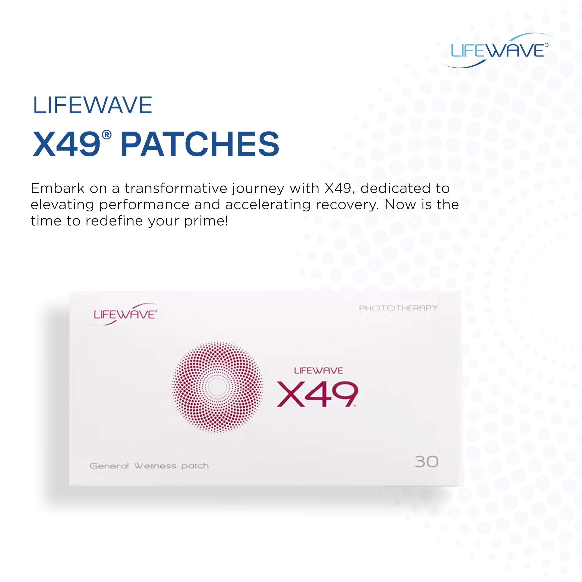 Athlete wearing LifeWave X49 patches during training to illustrate potential support.