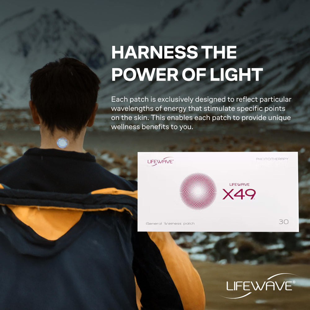 Infrared energy concept illustrating LifeWave advanced patch technology.