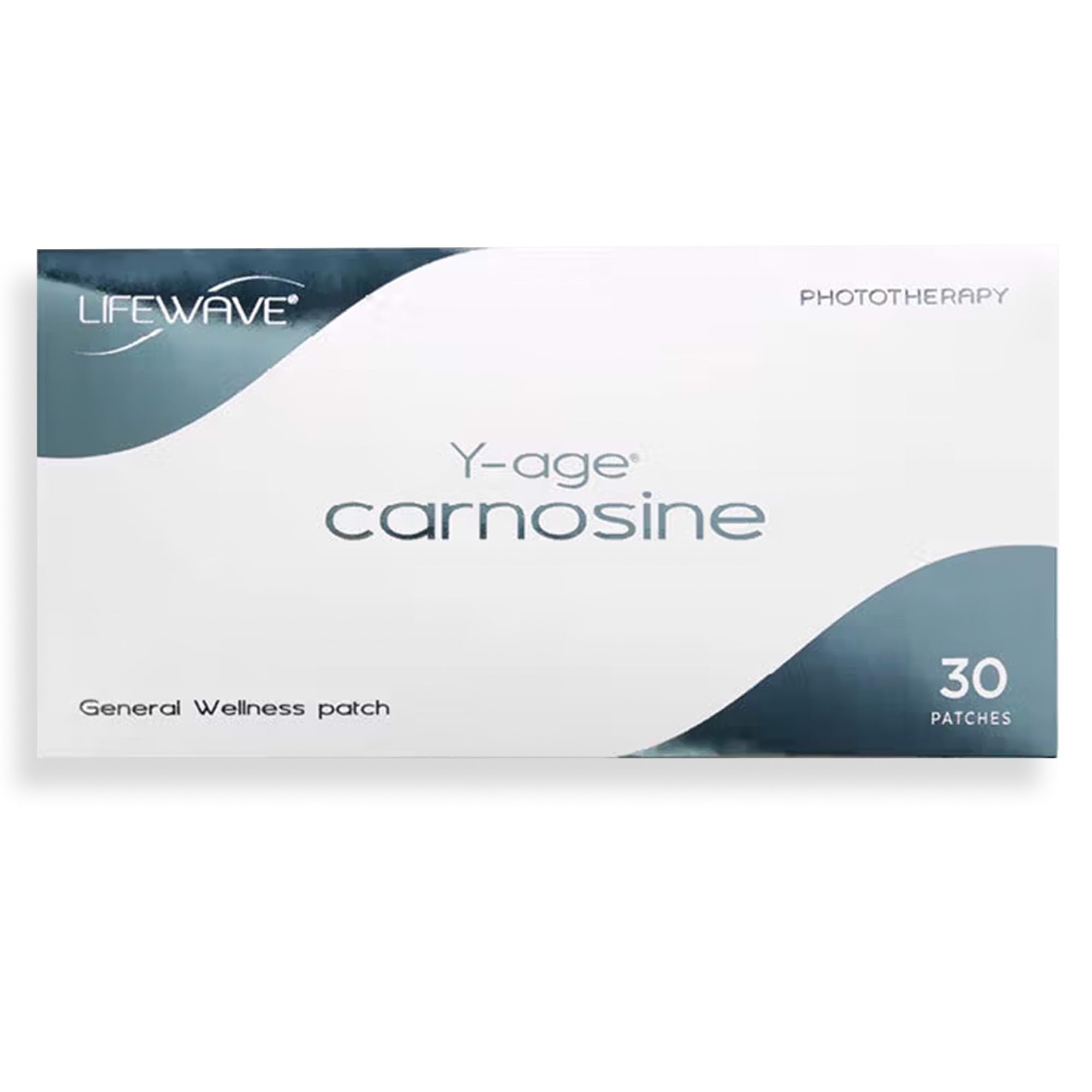 LifeWave Y-Age Carnosine patches pack promotes easy daily use for active wellness.
