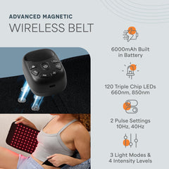 LifePro red light therapy belt knee coverage for focused sessions