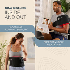 LifePro red light therapy belt with Velcro strap adjustment for a secure fit