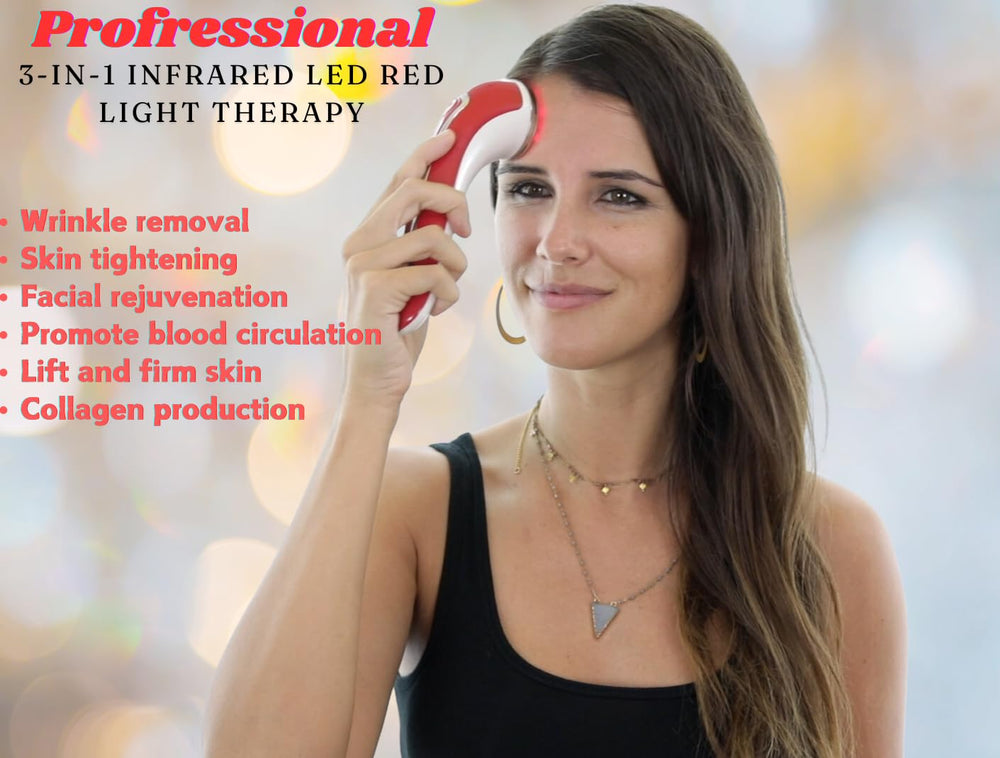Lift Care Helios X thermal heating panel demonstrating gentle warming for skin relaxation.
