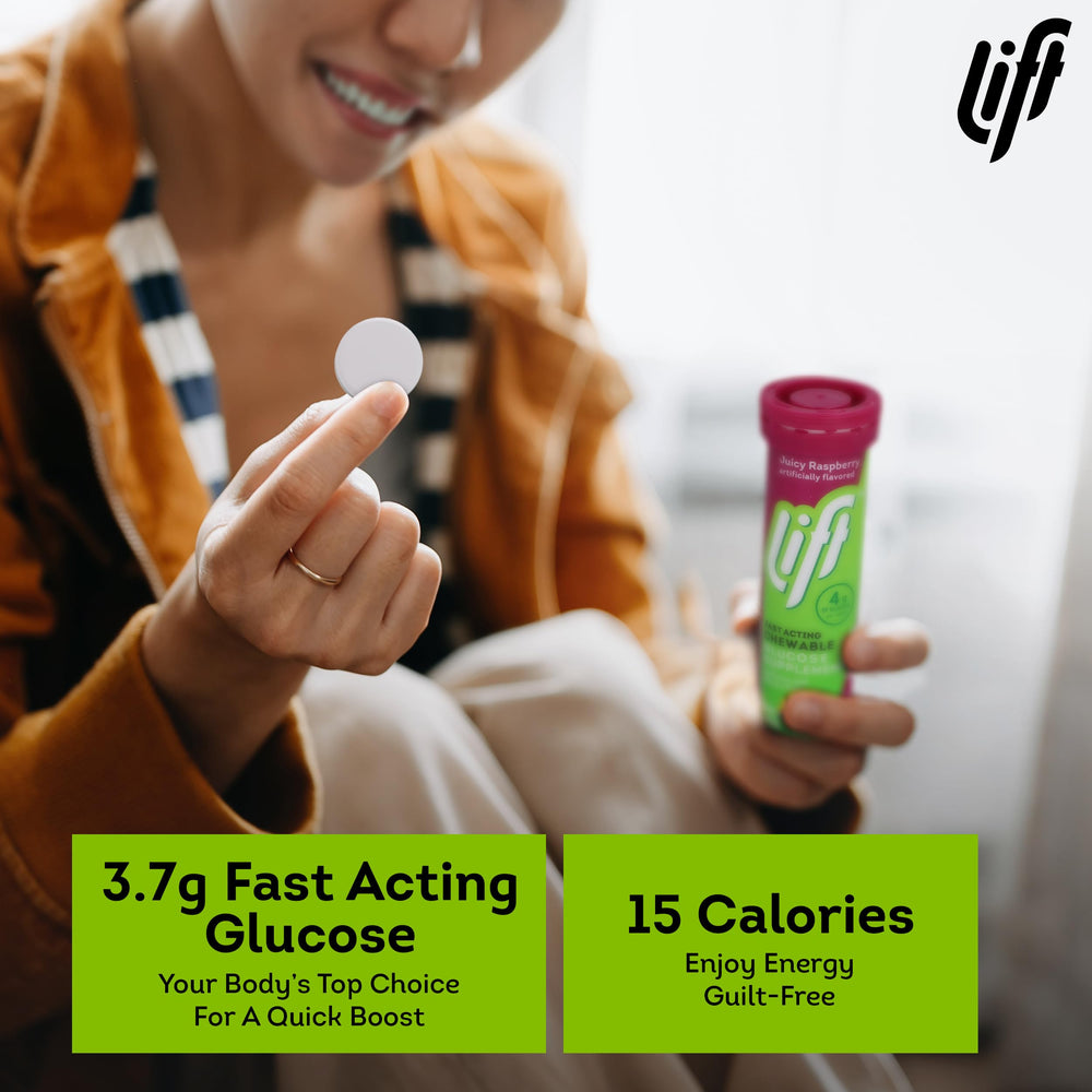 Lift Glucose tablets in a bag ready for travel and long days