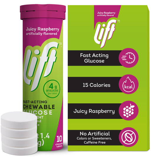 Lift Glucose tube sealed on-the-go for fresh, portable energy