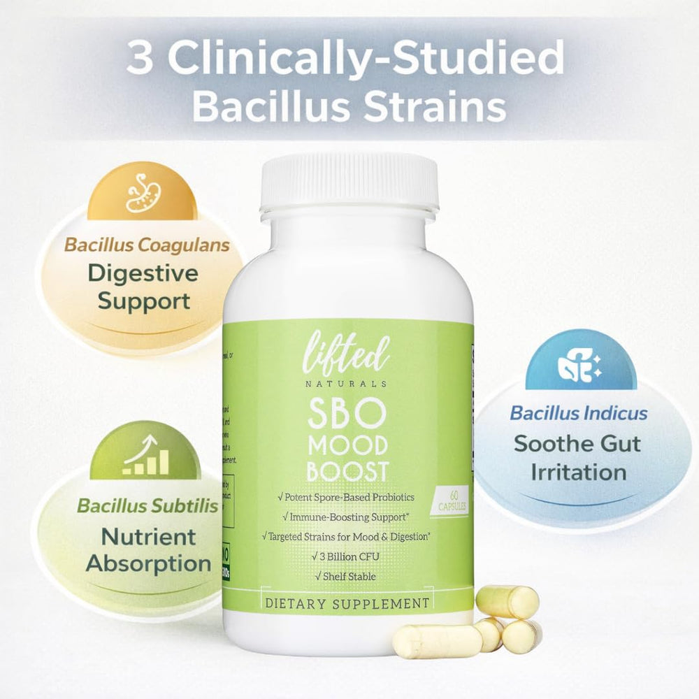 Lifted Naturals packaging highlights shelf-stable probiotic for travel