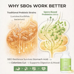 Dairy-free vegan probiotic product image with Lifted Naturals branding
