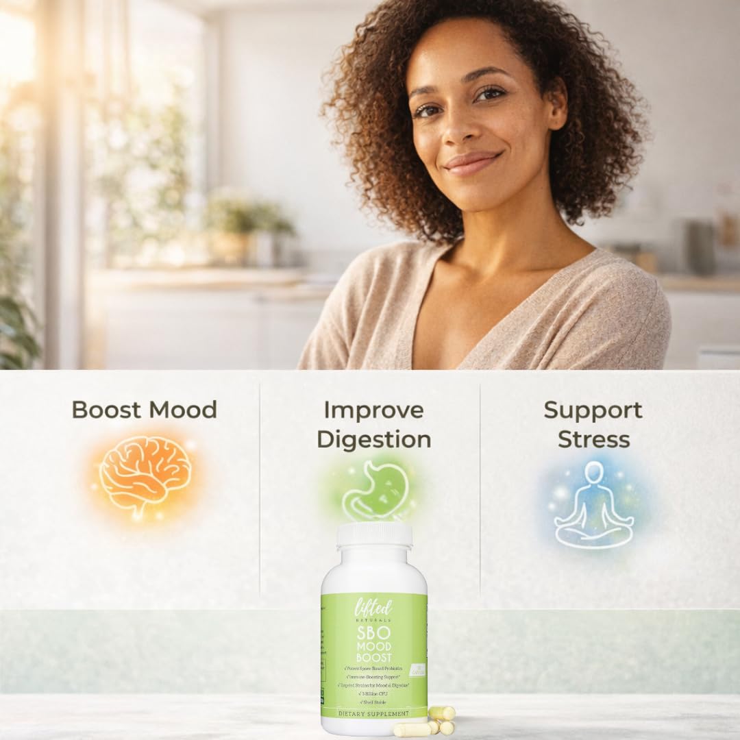 Lifted Naturals SBO mood support capsules for daily balance