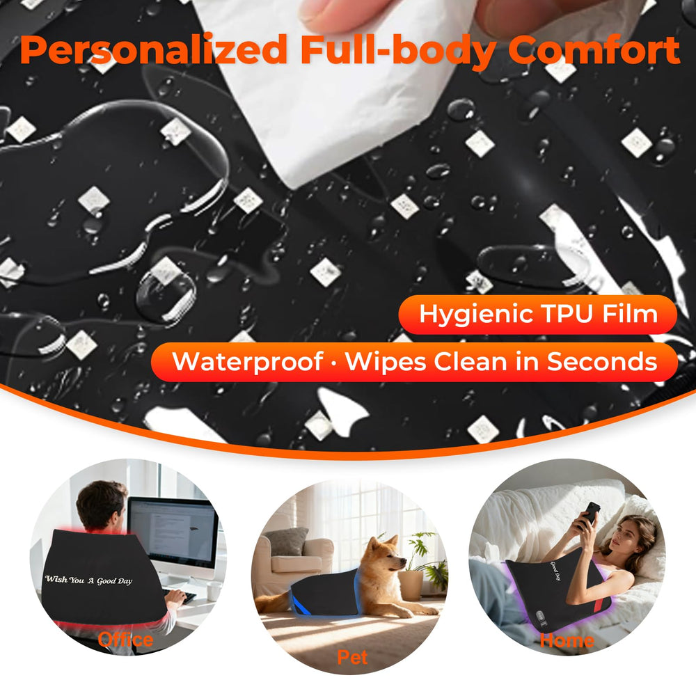 LIGHTIUM red blue therapy pad wrists shows compact relief for daily use.
