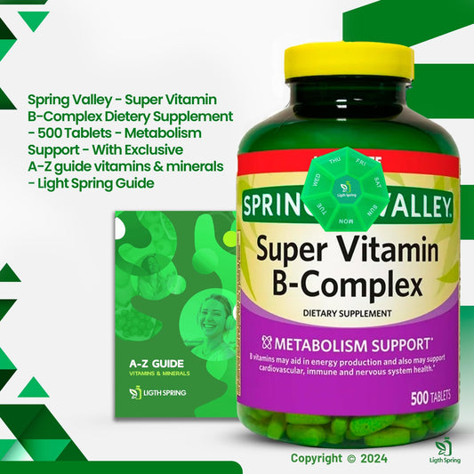 LightSpring B-Complex capsules arranged neatly for easy daily intake