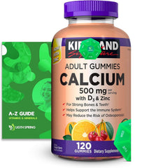 LightSpring Calcium Gummies bottle with fruity flavors for daily bone support.