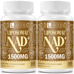 LIGUSTERI liposomal NAD+ bottle on countertop for daily energy support