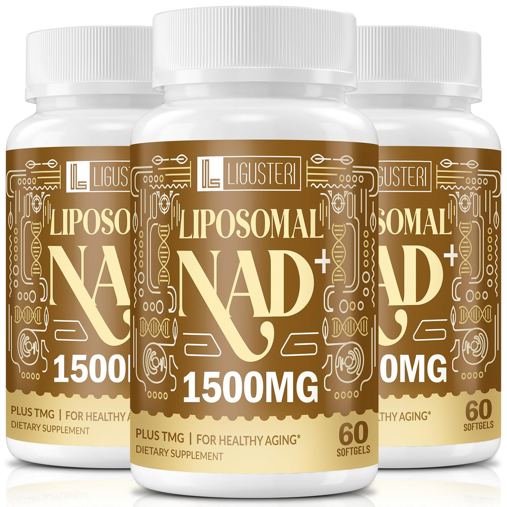 LIGUSTERI liposomal NAD+ with TMG bottle ready for daily energy support.