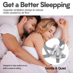 likjhbn CPAP headgear with ultra-soft elastic strap for secure wear