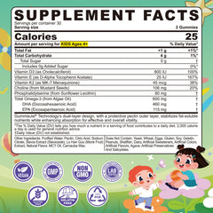 LILICARE algae EPA DHA gummies with zero sugar and lemon flavor