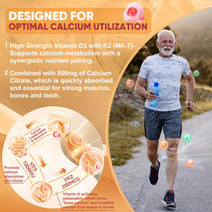 LILICARE calcium magnesium zinc gummy for bone support.