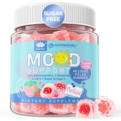 LILICARE Calm Gummies bottle with strawberry flavor for mood support and calm moments.