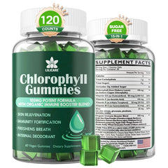 LILICARE Chlorophyll Gummies bottle front view for daily immune support