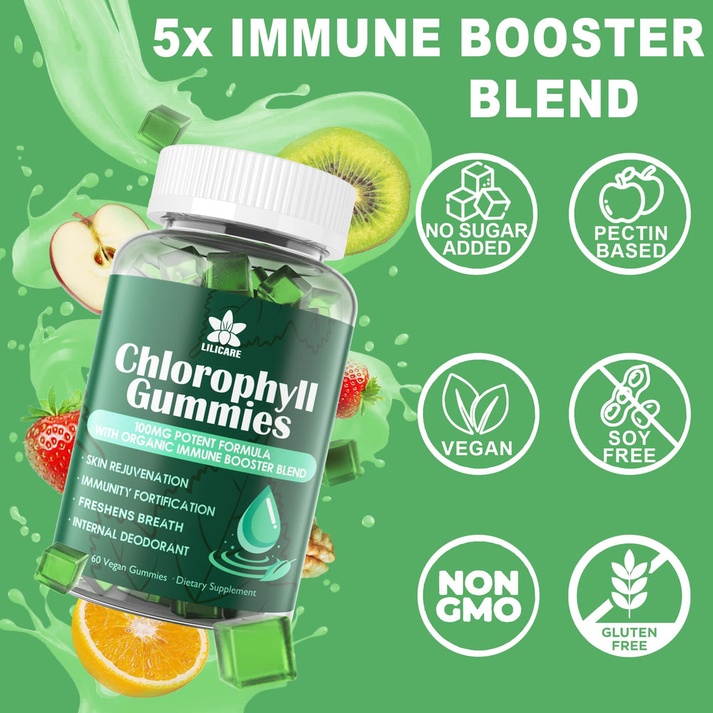 LILICARE Chlorophyll Gummies pack of 2 ready for daily routine