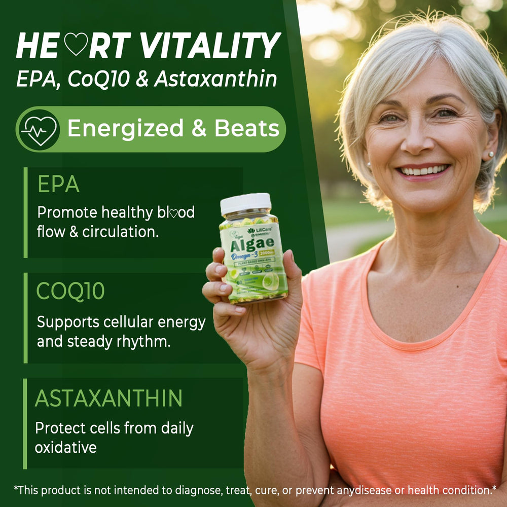 LILICARE coq10 astaxanthin blend providing antioxidant support.