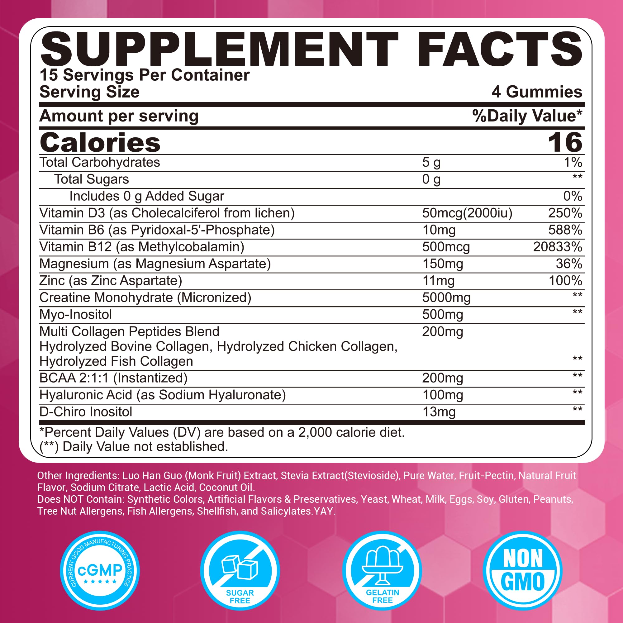 LILICARE Creatine Women Gummies bottle open shows berry flavor and on-the-go use.
