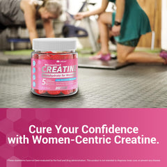 LILICARE Creatine Women Gummies texture close-up suggests premium quality and absorption feel.