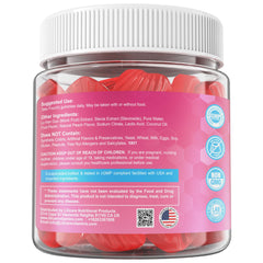 LILICARE Creatine Women Gummies packaging highlights non-GMO and gluten-free formula.