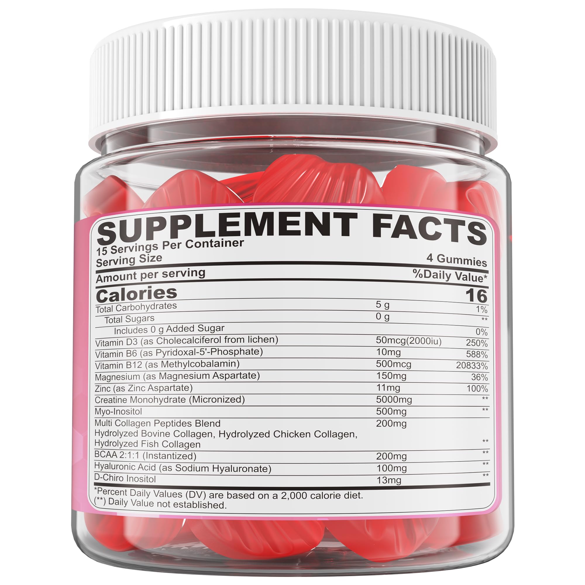 LILICARE Creatine Women Gummies with collagen and BCAAs signals targeted wellness for women.