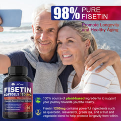 LILICARE Fisetin liposomal illustration communicates enhanced absorption potential.