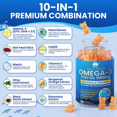 Non-GMO, sugar-free, gluten-free icons shown with bottle.